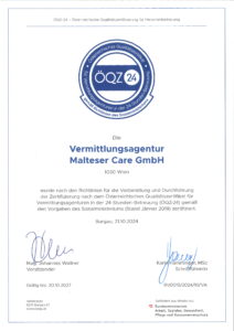 Qualitätszertifikat ÖQZ 24